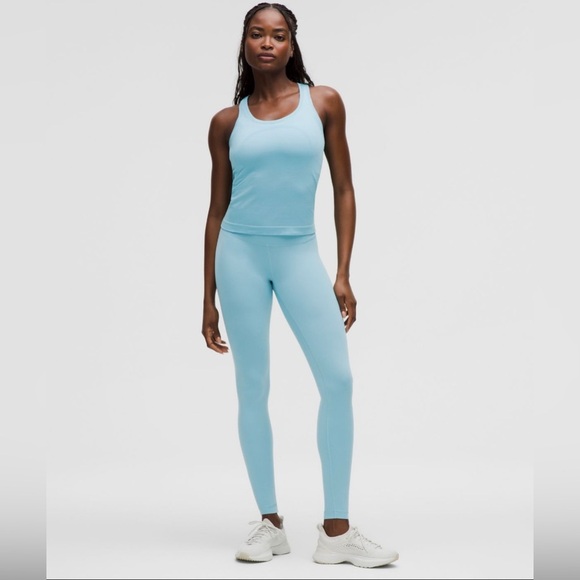 🆕💙 Lululemon Wunder Train HR Tight 28” - Washed Blue - Picture 1 of 9